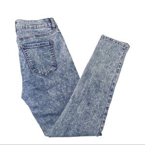 PacSun Acid Wash High-Rise Ankle Leggings